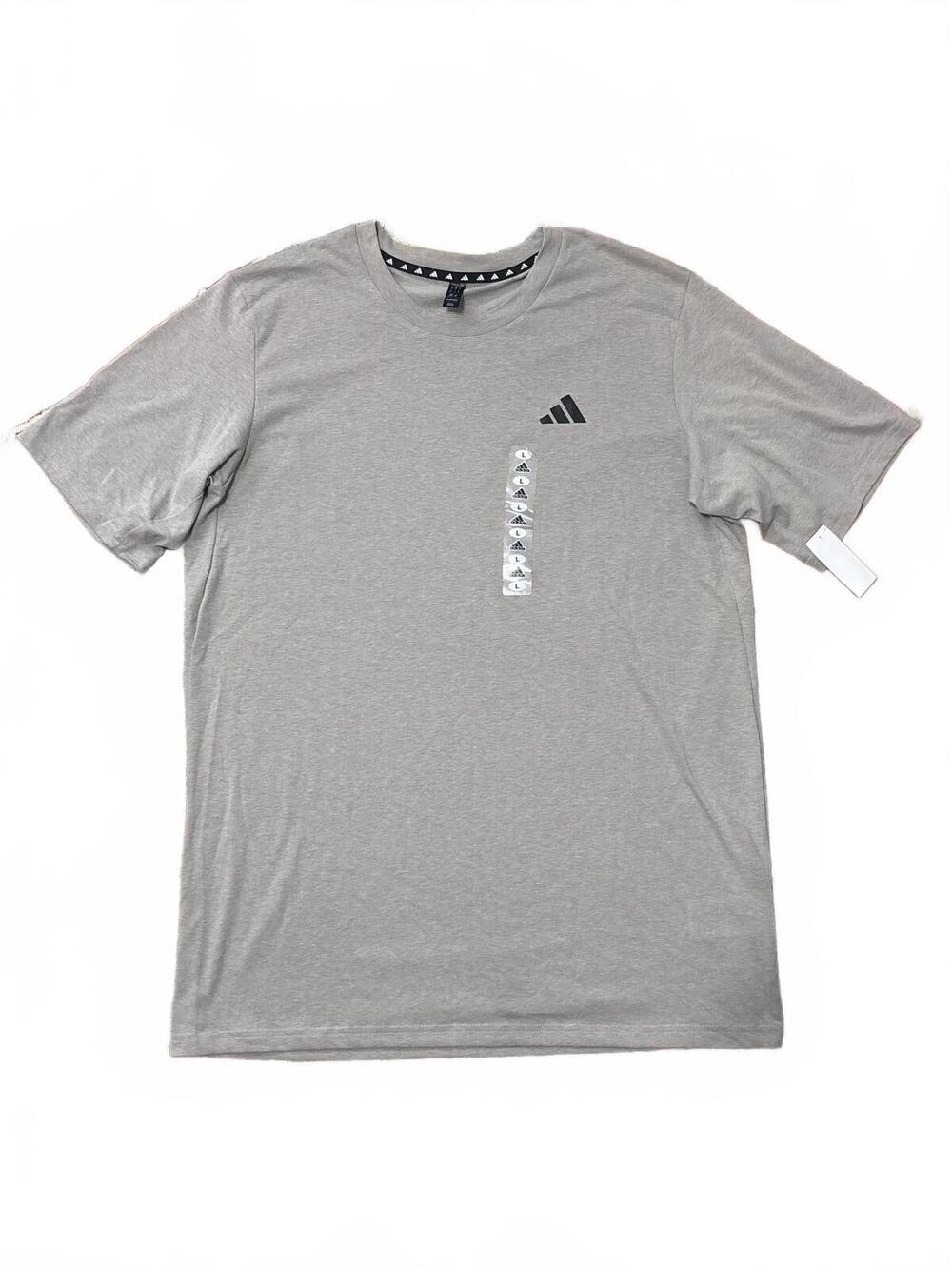 Adidas Men's Gray Short Sleeve T-Shirt Size LT